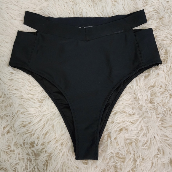 Zara Cut Out High Waist/High Leg Bikini Bottoms - Picture 4 of 8